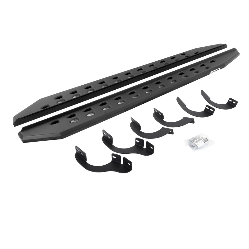 Go Rhino 14-22 Toyota 4Runner (No Ltd/Nghtshd) RB20 Slim Running Boards Kit (w/Brackets) - Tex. Blk Running Boards Go Rhino