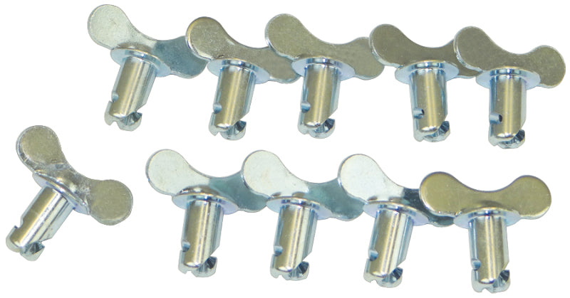 Moroso Quick Fastener - Butterfly Head - 5/16in x .450in - Steel - 10 Pack Fittings Moroso