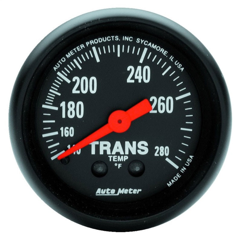 Autometer Z Series 52mm 140-280 Degrees F Mechanical Transimission Temperature Gauge Gauges AutoMeter