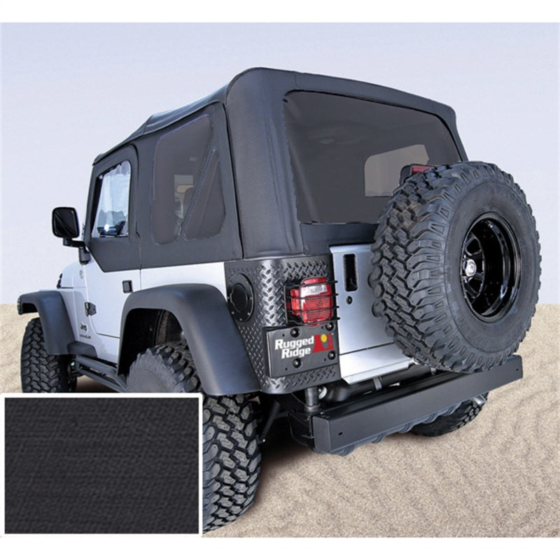 Rugged Ridge S-Top No Door Skins Black Tinted Windows 03-06 Wrang Soft Tops Rugged Ridge