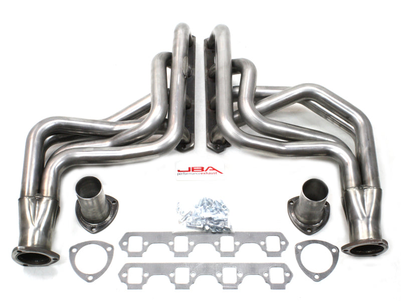 JBA 65-73 Ford Mustang 260-351W (w/Mustang II Suspension) 1-3/4in Primary Raw 409SS Long Tube Header Headers & Manifolds JBA