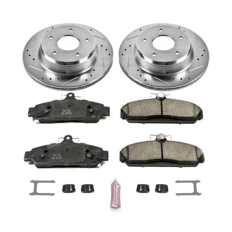 Power Stop 84-87 Chevrolet Corvette Front Z23 Evolution Sport Brake Kit Brake Kits - Performance D&S PowerStop
