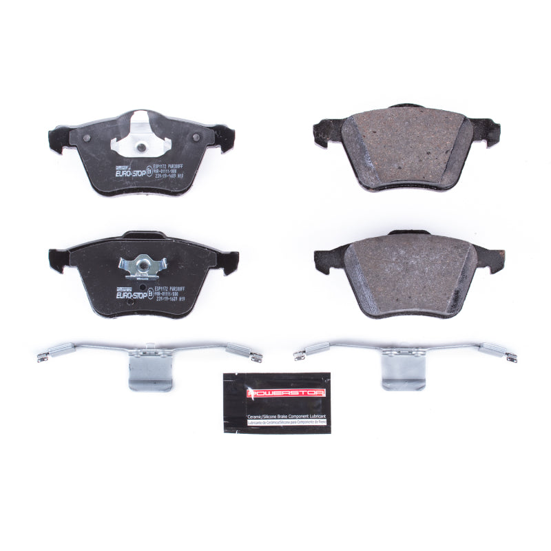Power Stop 10-14 Volvo XC90 Euro-Stop ECE-R90 Front Brake Pads Brake Pads - OE PowerStop