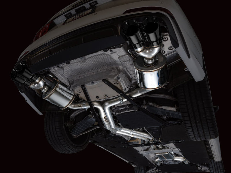 AWE Tuning 19-23 Audi C8 S6/S7 2.9T V6 AWD Touring Edition Exhaust - Diamond Black Tips Catback AWE Tuning