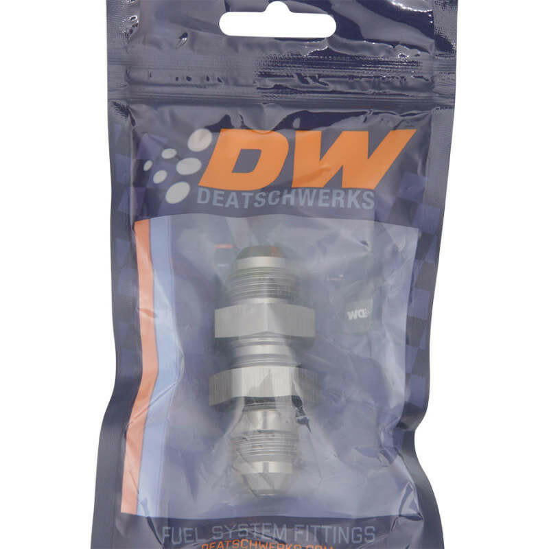 DeatschWerks 8AN Male Flare To 8AN Male Flare Bulkhead Adapter (Incl. Nut) Fittings DeatschWerks