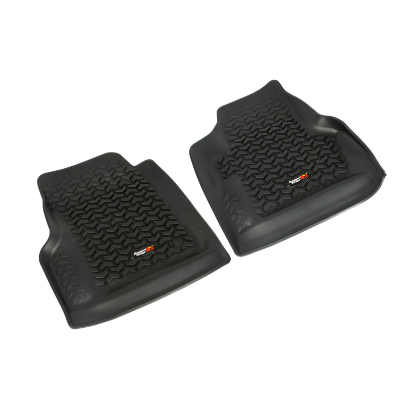 Rugged Ridge Floor Liner Front Black 1997-2006 Jeep Wrangler TJ / LJ Floor Mats - Rubber Rugged Ridge