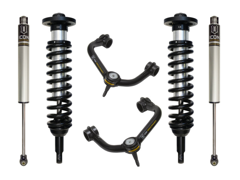 ICON 09-13 Ford F-150 4WD 0-2.63in Stage 2 Suspension System w/Tubular Uca Coilovers ICON