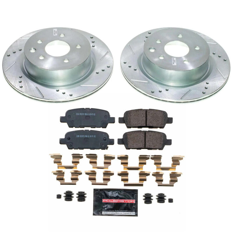Power Stop 08-09 Infiniti EX35 Rear Z23 Evolution Brake Kit Brake Kits - Performance D&S PowerStop