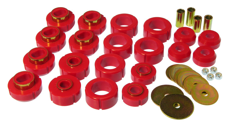 Prothane 81-91 Chevy K10 Blazer Body Mount Kit - Red Bushing Kits Prothane