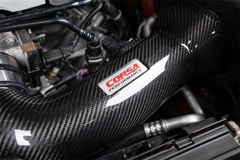 Corsa 16-24 Chevrolet Camaro SS 6.2L V8 Carbon Fiber Open Element Air Intake - Oiled Cold Air Intakes CORSA Performance