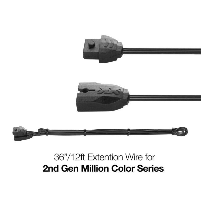 XK Glow Extension Wire for Million Color Series 2nd Gen 36In Wiring Connectors XKGLOW