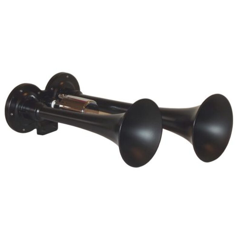 Kleinn Black Dual Horn/ 10In/7.5In - XCR2.0 Coated Zinc Alloy Horns Kleinn Air Horns
