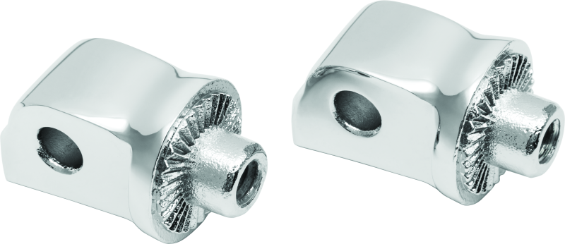 Kuryakyn Splined Passenger Peg Adapter Chrome Footpegs Kuryakyn