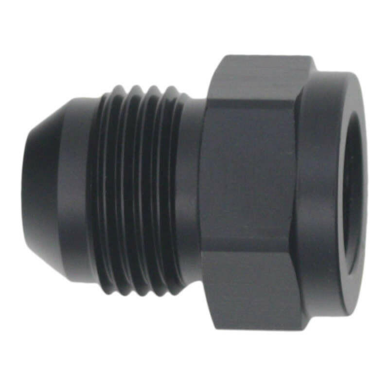 DeatschWerks 6AN Female Flare to 8AN Male Flare Expander - Anodized Matte Black Fittings DeatschWerks