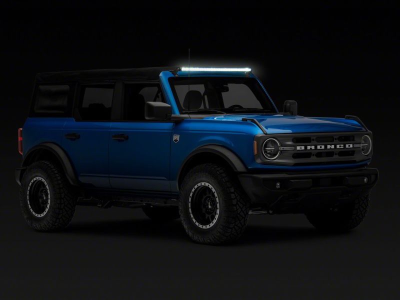 Raxiom 21-23 Ford Bronco Axial 40-In 240w White/Amber Combo LED Light Bar w/ WSHLD Mounting Brackets Brackets Raxiom