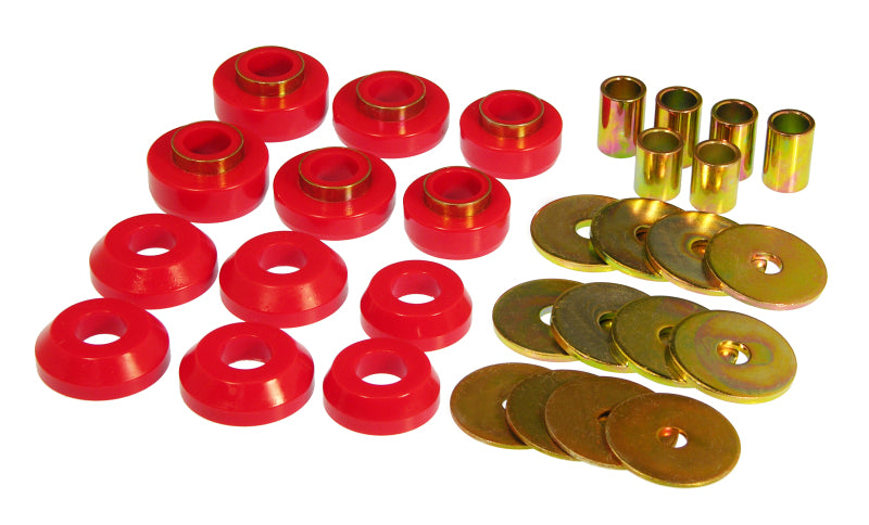 Prothane 76-81 GM Firebird / Trans Am Body Mount - Red Bushing Kits Prothane