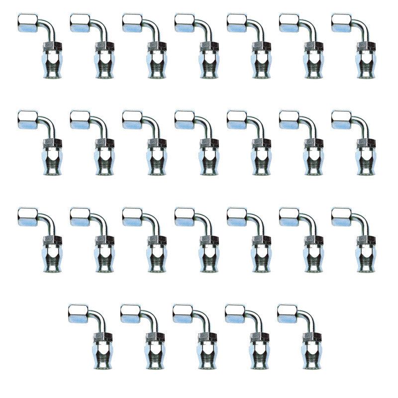 Russell Performance -6 AN Endura Pwerflex Power Steering 90 Degree Hose Ends(25 pcs.) Fittings Russell