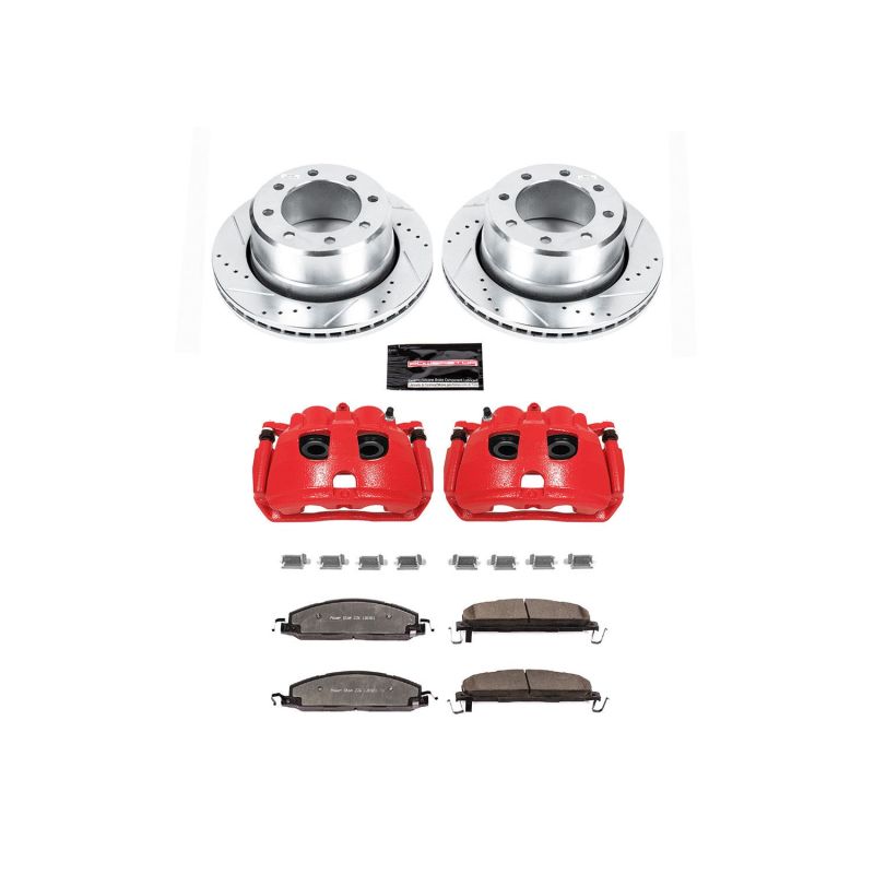 Power Stop 09-10 Dodge Ram 2500 Rear Z36 Truck & Tow Kit w/Cals Brake Calipers - Perf PowerStop