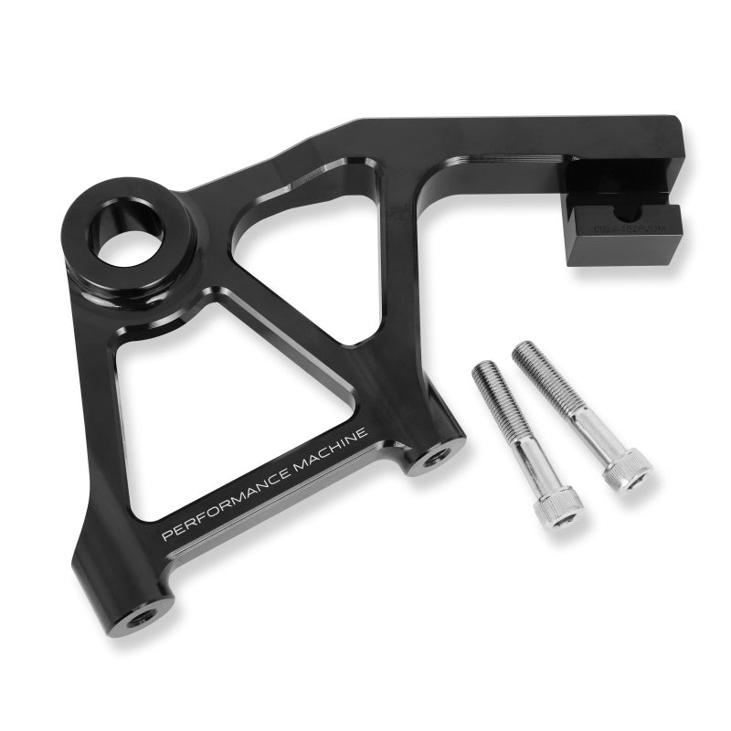 Performance Machine Touring Rear Rad Cal Bracket Assy - Black Ano Brake Adapters Performance Machine
