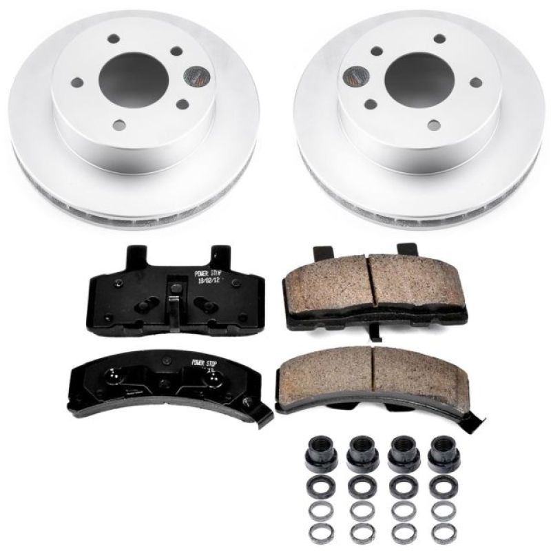 Power Stop 90-02 Chevrolet Astro Front Z17 Evolution Geomet Coated Brake Kit Brake Kits - Performance Blank PowerStop