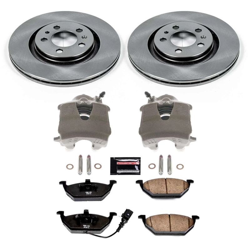 Power Stop 99-06 Volkswagen Beetle Front Autospecialty Brake Kit w/Calipers Brake Kits - OE PowerStop