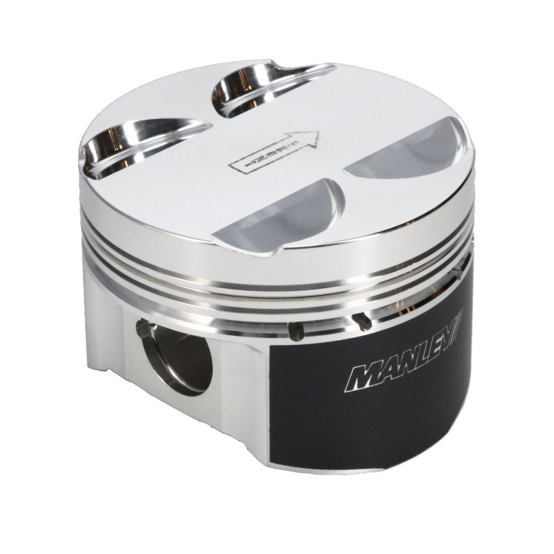 Manley 03-06 Mitsubishi Lancer EVO 85.5mm Bore -8cc Dish Extreme Duty Pistons w/ Rings Piston Sets - Forged - 4cyl Manley Performance