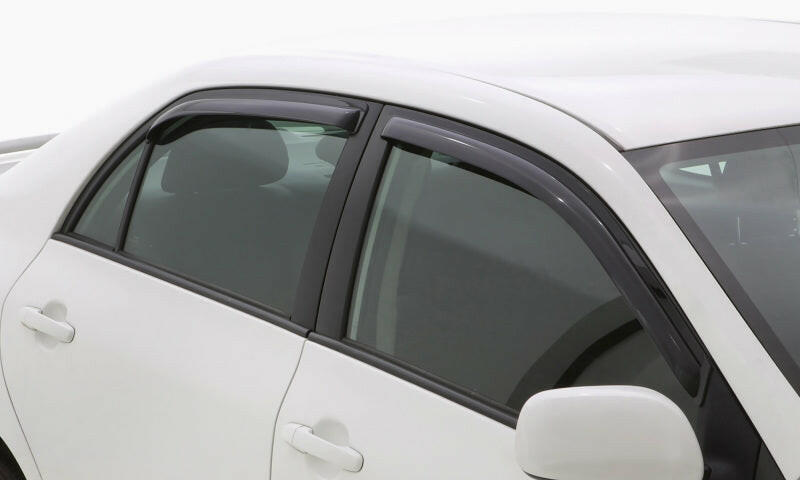 AVS 08-12 Chevy Malibu Ventvisor In-Channel Front & Rear Window Deflectors 4pc - Smoke Wind Deflectors AVS
