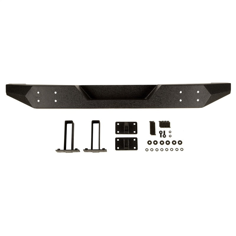 Rugged Ridge Spartan Rear Bumper Full Width 07-18 Jeep Wrangler JK Bumpers - Steel Rugged Ridge