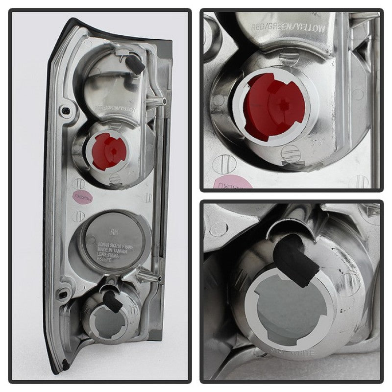 Spyder Ford F150 87-96/Ford Bronco 88-96 Euro Style Tail Lights Black Smoke ALT-YD-FF15089-BSM Tail Lights SPYDER