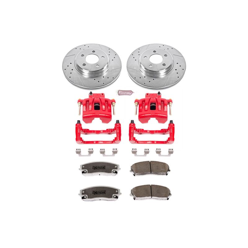 Power Stop 05-11 Chrysler 300 Front Z26 Street Warrior Brake Kit w/Calipers Brake Kits - Performance D&S PowerStop