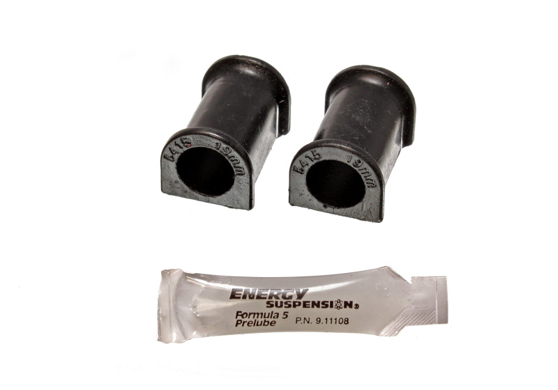 Energy Suspension 95-99 Mitsubishi Eclipse FWD/AWD Black 18mm Front Sway Bar Bushings Bushing Kits Energy Suspension