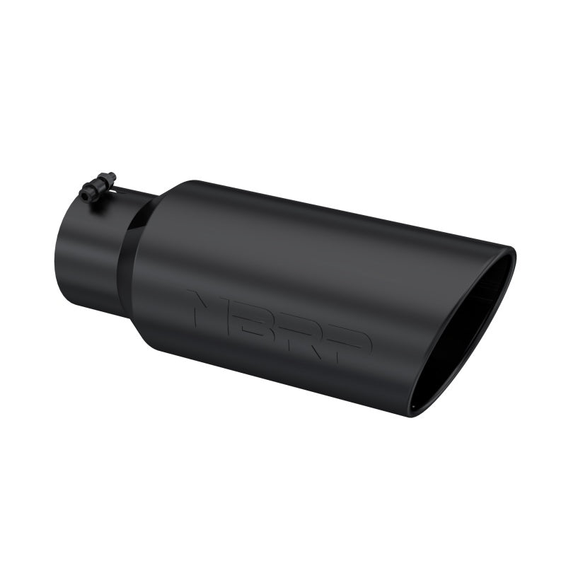 MBRP Universal Tip 7in O.D. Rolled End 5in inlet 18in length Black Tips MBRP
