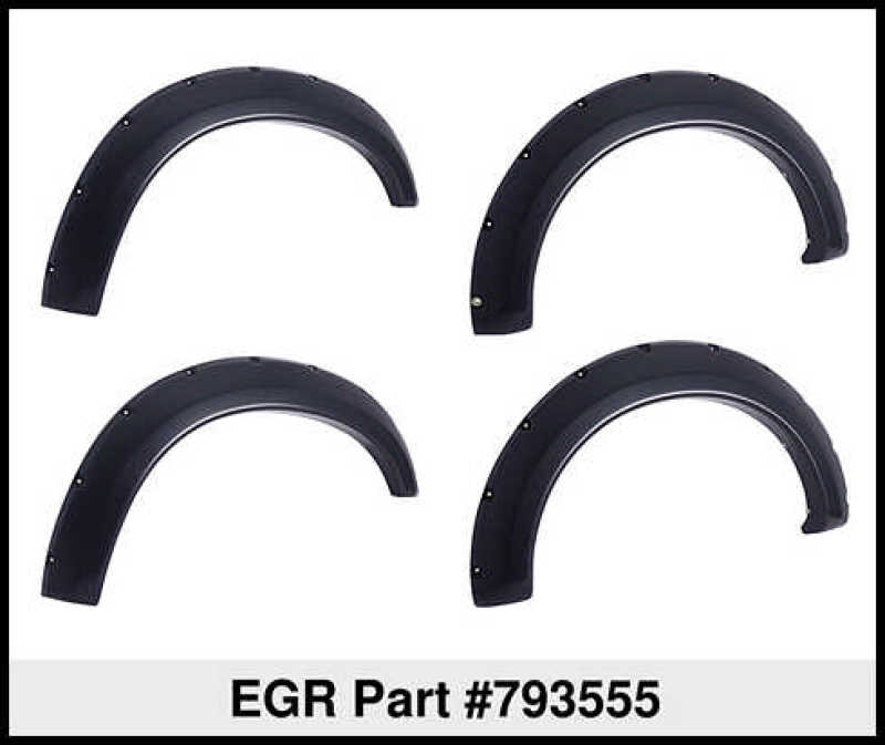 EGR 19-22 Ford Ranger Traditional Bolt-On Look Fender Flares With Black-Out Bolt Kit Set Of 4 Fender Flares EGR