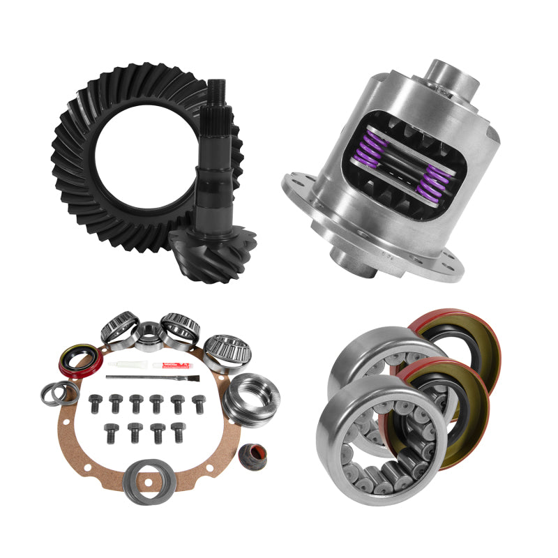 Yukon 8.8in Ford 3.73 Rear Ring & Pinion Install Kit 31 Spline Positraction 2.99in Axle Bearings Differential Install Kits Yukon Gear & Axle