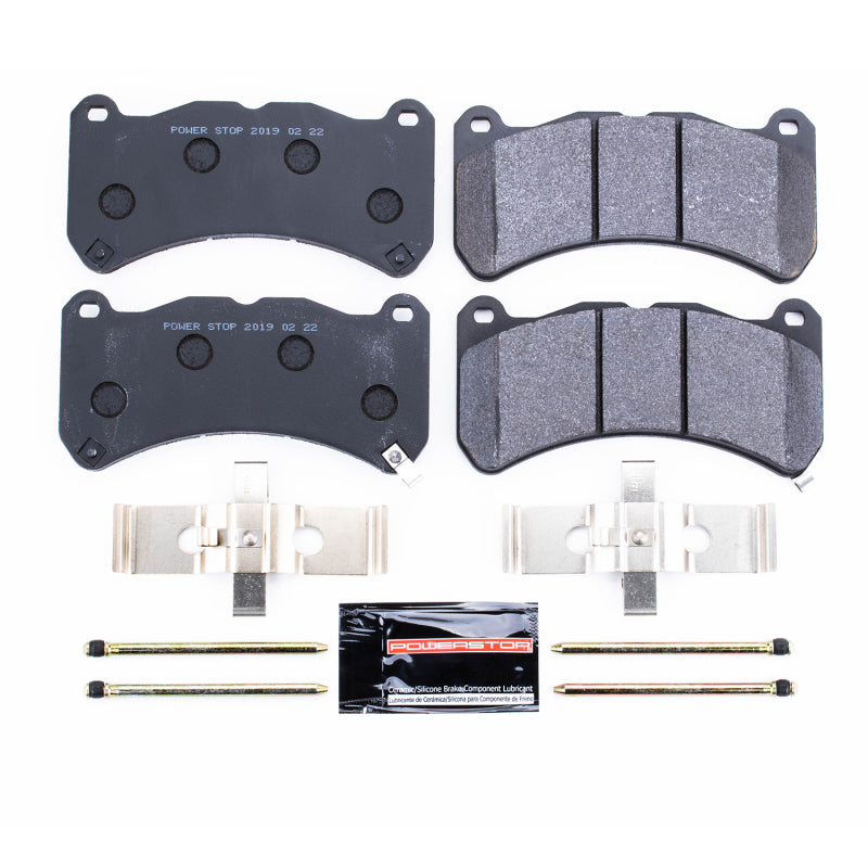 Power Stop 13-14 Ford Mustang Front Track Day Brake Pads Brake Pads - Racing PowerStop
