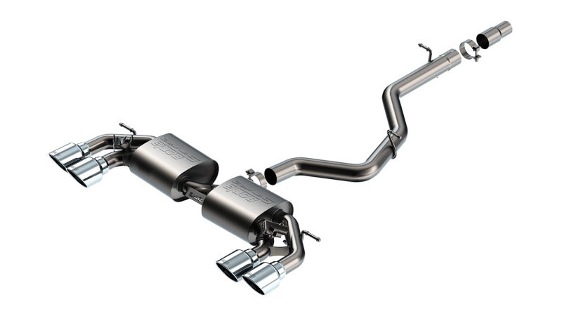Borla 22-25 Volkswagen Golf R S-type Cat-Back Exhaust - Dual 4.5in Stainless Tips Catback Borla