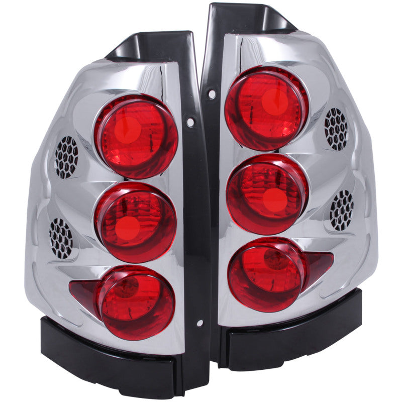 ANZO 2002-2008 GMC Envoy Taillights Chrome Tail Lights ANZO