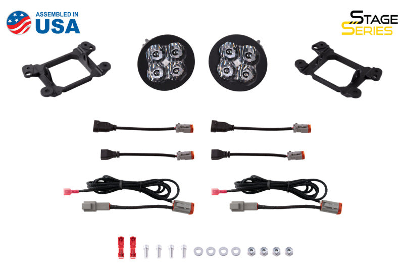 Diode Dynamics SS3 Sport Type M Kit ABL - Yellow SAE Fog Light Accessories and Wiring Diode Dynamics