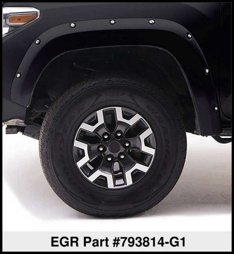 EGR 11-15 Ford Super Duty Bolt-On Look Color Match Fender Flares - Set - Carbon Black Fender Flares EGR