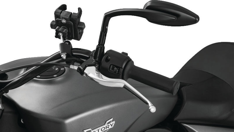 Kuryakyn Teardrop Mirrors Satin Black Rear View Mirrors Kuryakyn