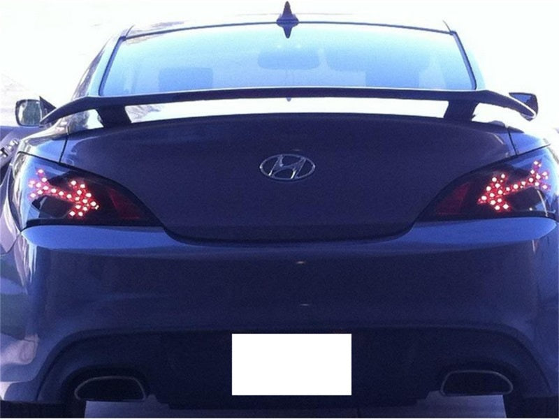 Spyder Hyundai Genesis 10-12 2Dr LED Tail Lights Black ALT-YD-HYGEN09-LED-BK Tail Lights SPYDER