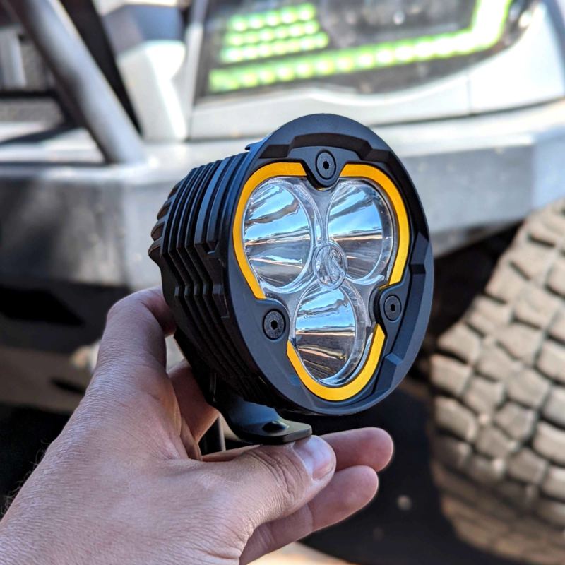 KC HiLiTES Round Universal Shrouds for Flex Era 3 Lights (Pair) Light Mounts KC HiLiTES