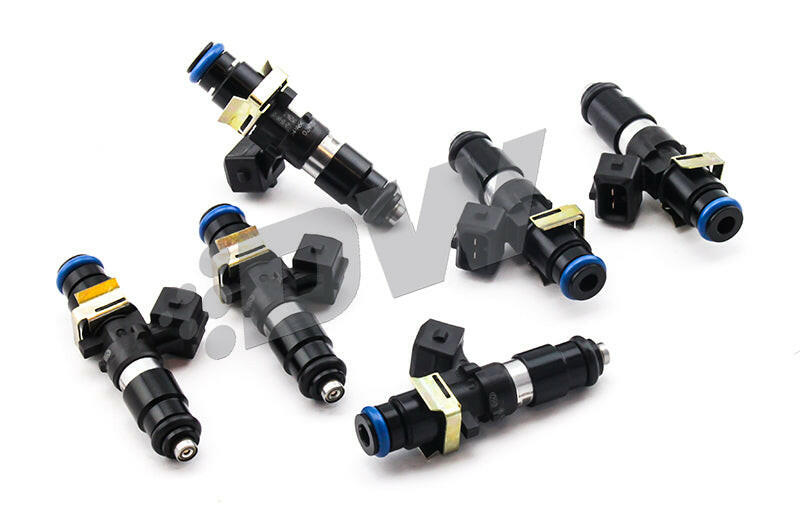 DeatschWerks 93-98 Toyota Supra TT (14mm O-Ring for Top Feed) Bosch EV14 1200cc Injectors (Set of 6) Fuel Injector Sets - 6Cyl DeatschWerks