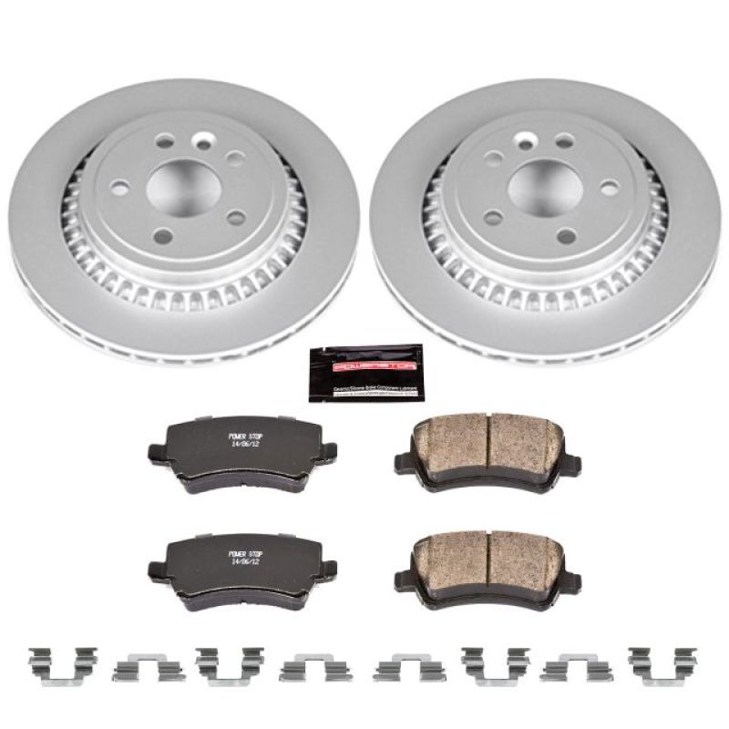 Power Stop 10-17 Volvo XC60 Rear Z23 Evolution Sport Coated Brake Kit Brake Kits - Performance D&S PowerStop