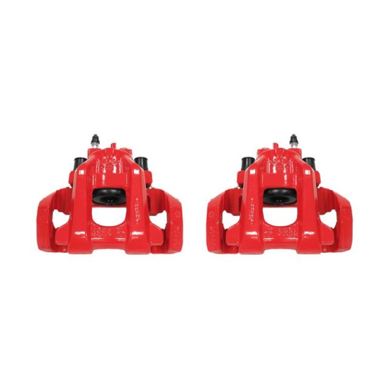 Power Stop 11-17 Dodge Durango Rear Red Calipers w/Brackets - Pair Brake Calipers - Perf PowerStop