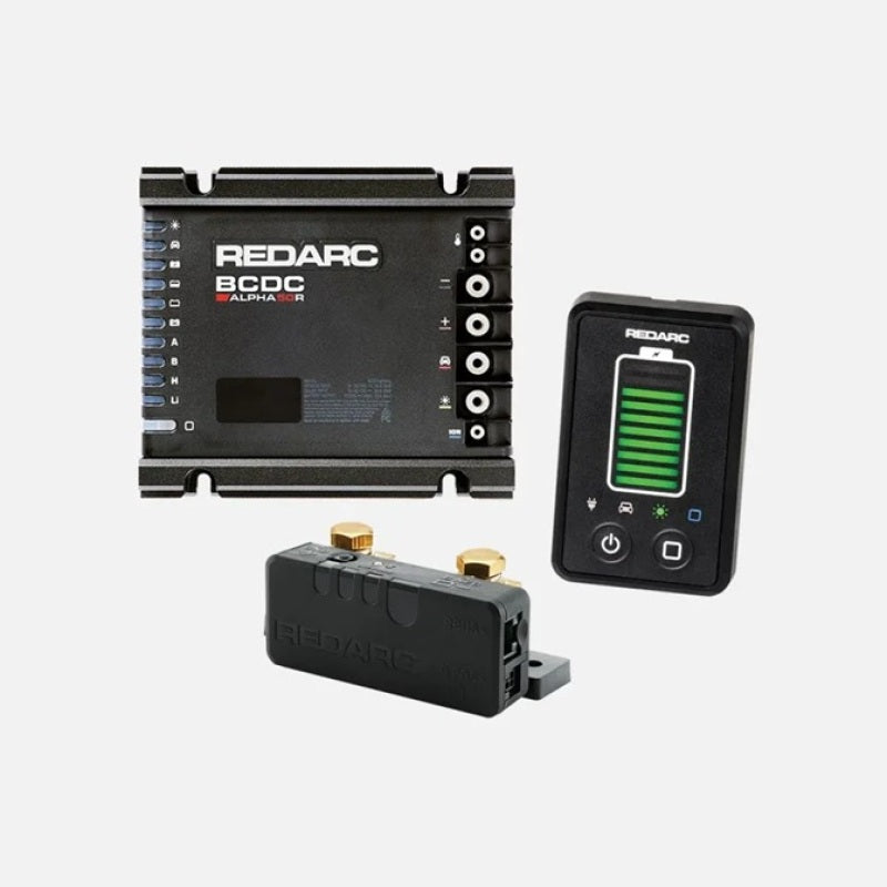 REDARC 4x4 Essentials Kit w/BCDC Alpha50 R System/RedVision Essentials Display/Smart Battery Manager Battery Chargers REDARC