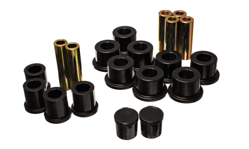 Energy Suspension Rear Spring Bushing Set - Black Bushing Kits Energy Suspension