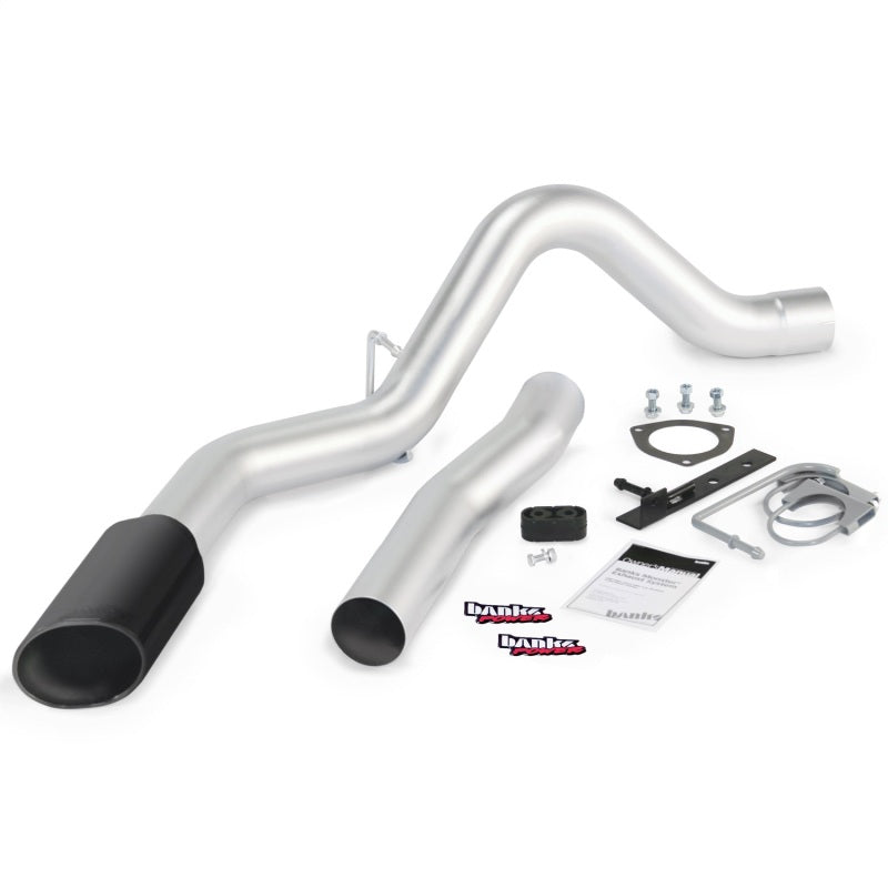 Banks Power 15 Chevy 6.6L LML ECLB/CCSB/CCLB Monster Exhaust System - SS Single Exhaust w/ Black Tip Catback Banks Power