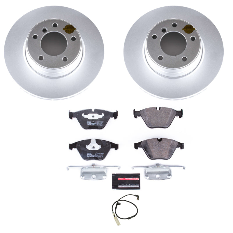 Power Stop 06-07 BMW 525i Front Euro-Stop Brake Kit Brake Kits - OE PowerStop