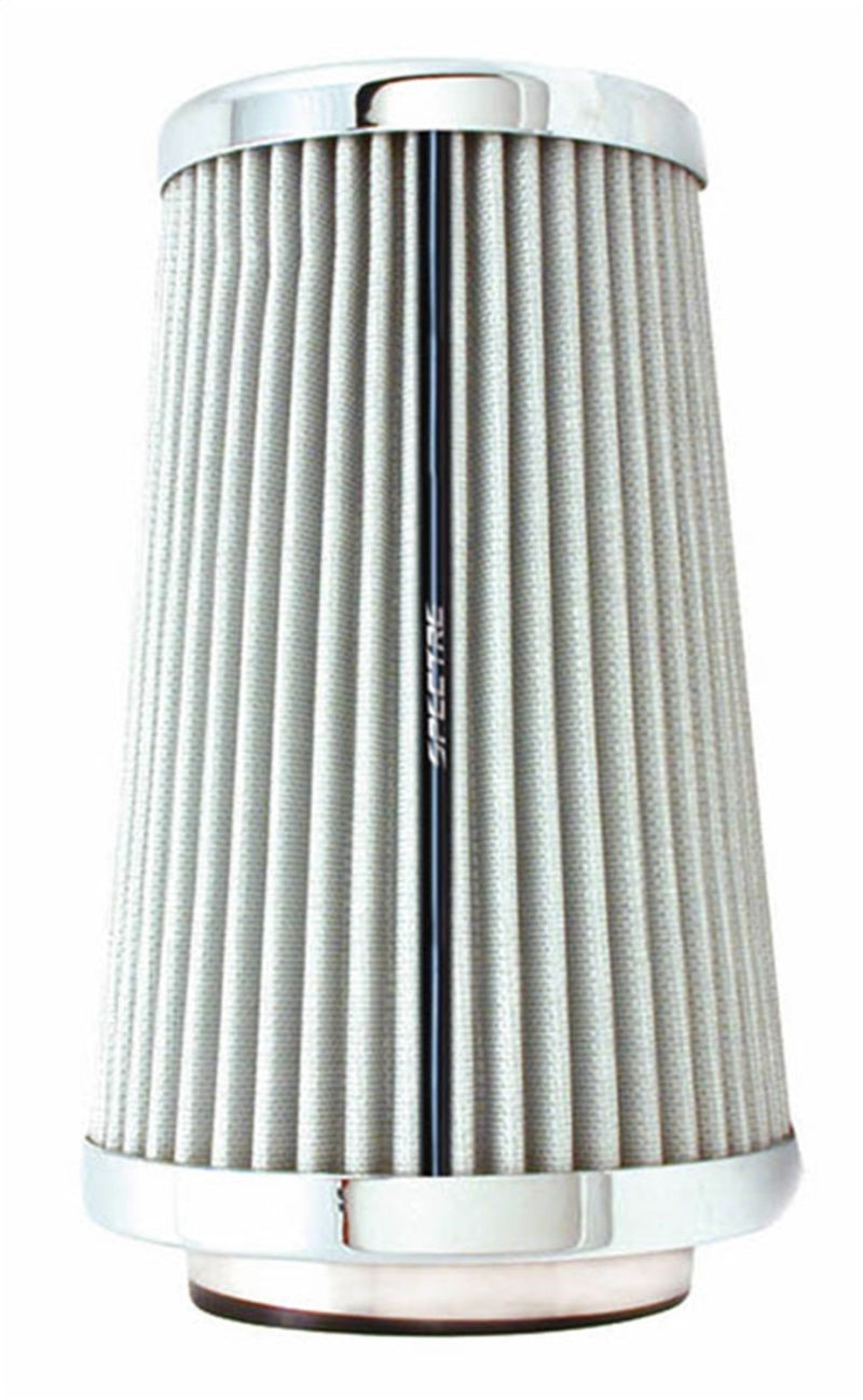 Spectre Adjustable Conical Air Filter 9-1/2in. Tall (Fits 3in. / 3-1/2in. / 4in. Tubes) - White Air Filters - Universal Fit Spectre